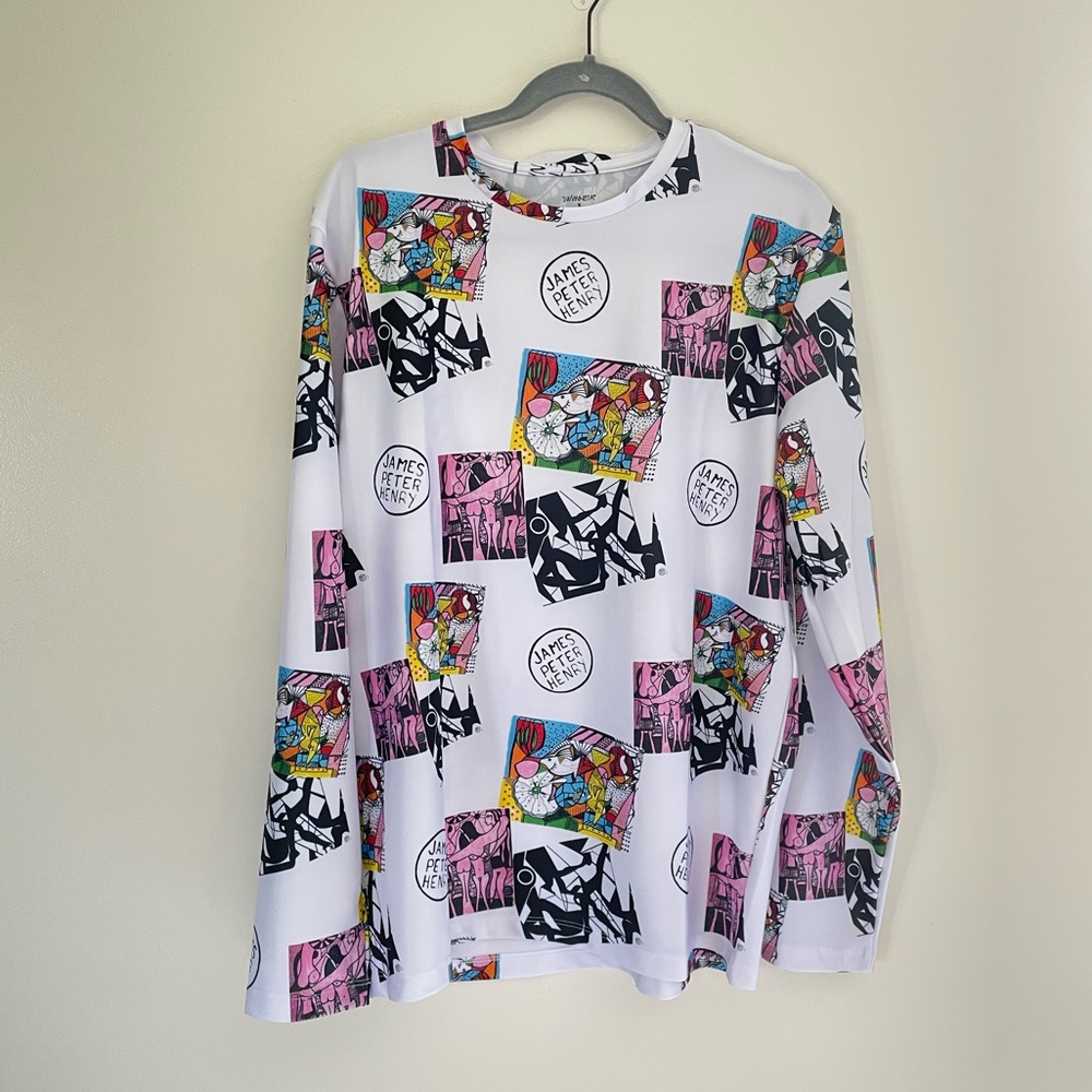 Swiminista x James Peter Henry good vibes rash guard Art Toss